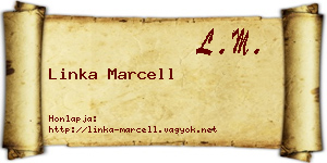 Linka Marcell névjegykártya